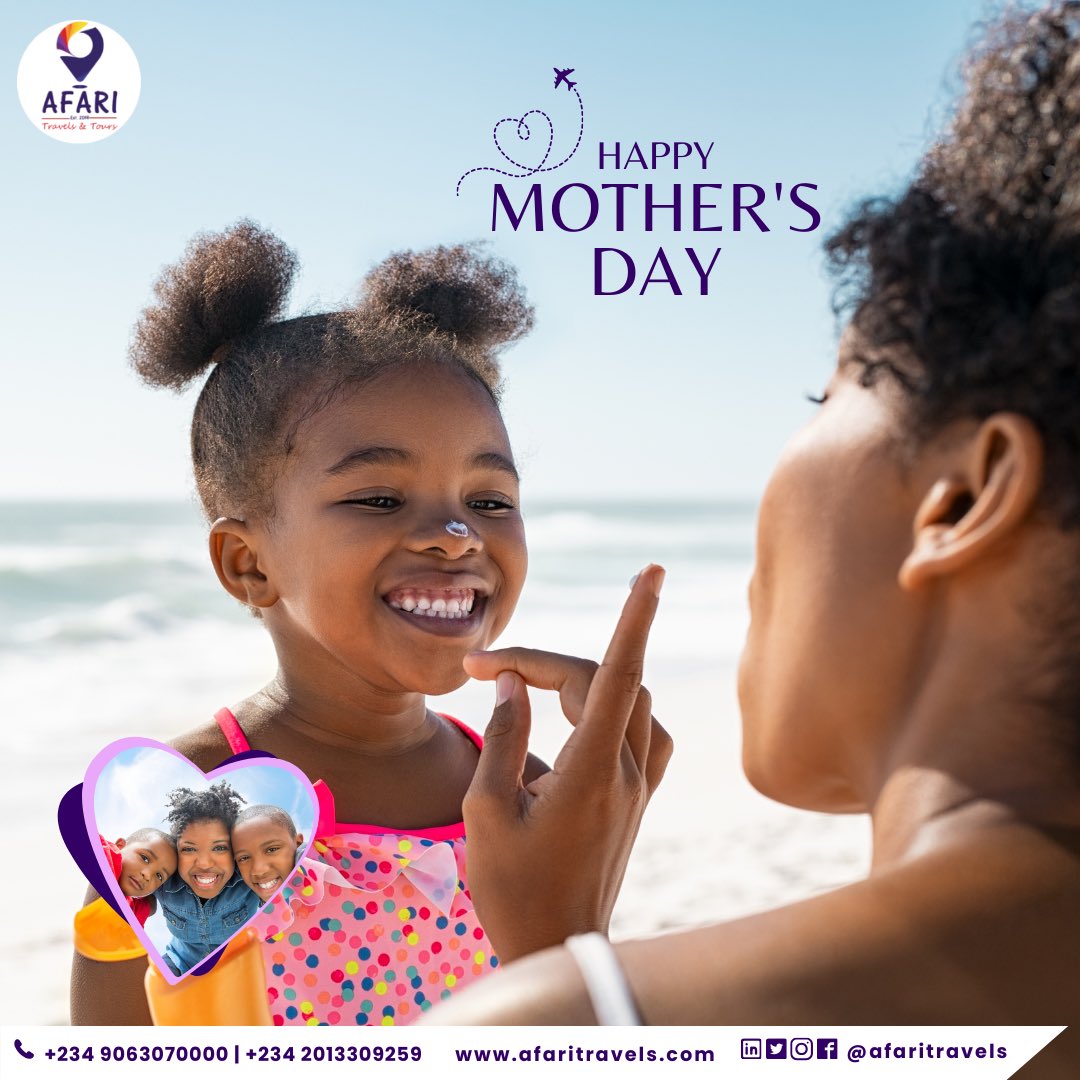 Adventures as endless as a mother’s love. Today, we celebrate all mothers worldwide, we say thank you for all you do. 🌍✈️

#Afaritravels #travelagentinlagos #travelplannerinlagos #travelagentinlekki #travelagencyinlagos #travelagencyinlekki #mothersday #happymothersday