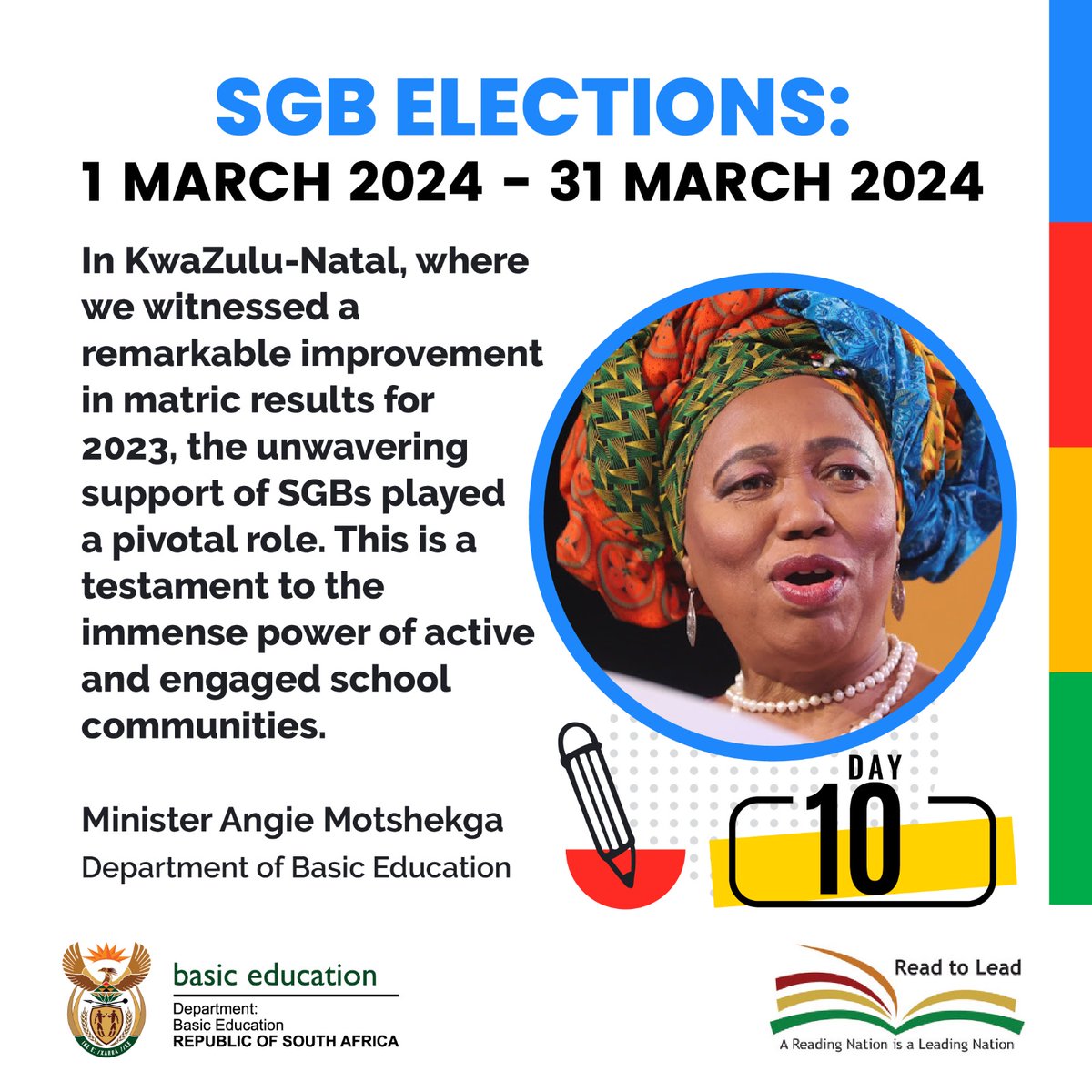 SGB ELECTIONS: School Governing Bodies play a pivotal role in a school's performance and achievements. Play your part, get involved. #LetsGo2024 #SGBelections #Vote @DBE_SA @ReginahMhaule @HubertMweli @ElijahMhlanga
