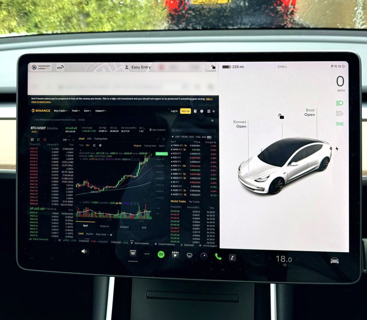 binance's tweet photo. Parked up to admire the $69k view. https://t.co/cN6dWM2UKz
