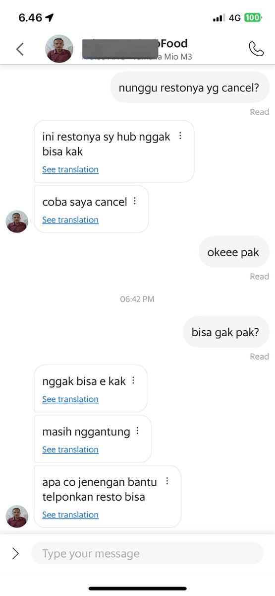 hwindunga's tweet photo. @GrabID tolong dong diperbaiki lg sistemnya. kenapa ga ada tombol cancel untuk grabfood kalau ternyata merchant tutup? baik driver maupun buyer gak bisa cancel. tolong lah, ini gimana solusinya? https://t.co/O4vIXVWMbV
