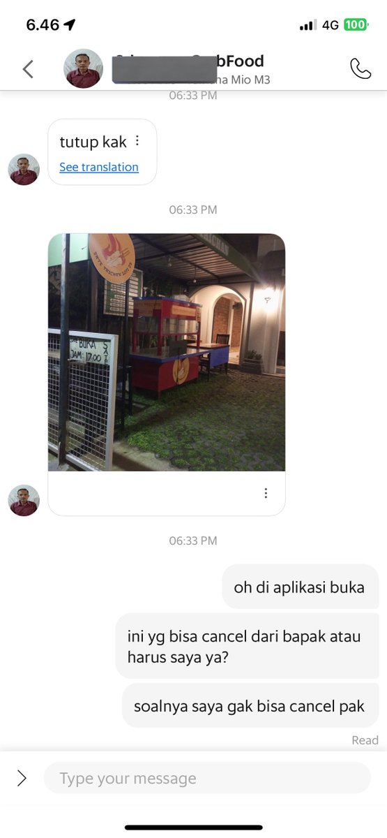 hwindunga's tweet photo. @GrabID tolong dong diperbaiki lg sistemnya. kenapa ga ada tombol cancel untuk grabfood kalau ternyata merchant tutup? baik driver maupun buyer gak bisa cancel. tolong lah, ini gimana solusinya? https://t.co/O4vIXVWMbV