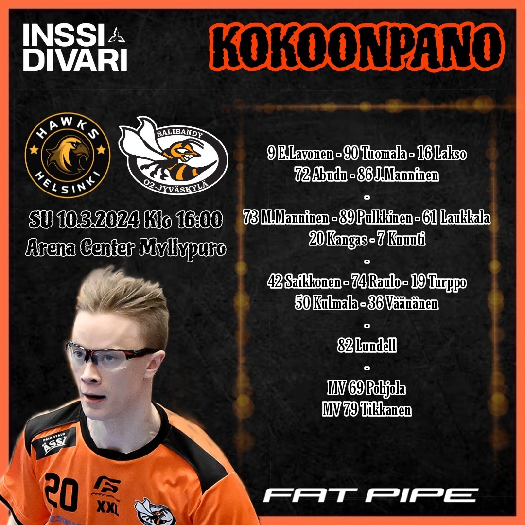 O2JKL's tweet image. Ampparit kauden päätökseen tällä rosterilla 🧡

#o2jkl #salibandy #inssidivari @Salibandyfi @paakallofi @inssidivari