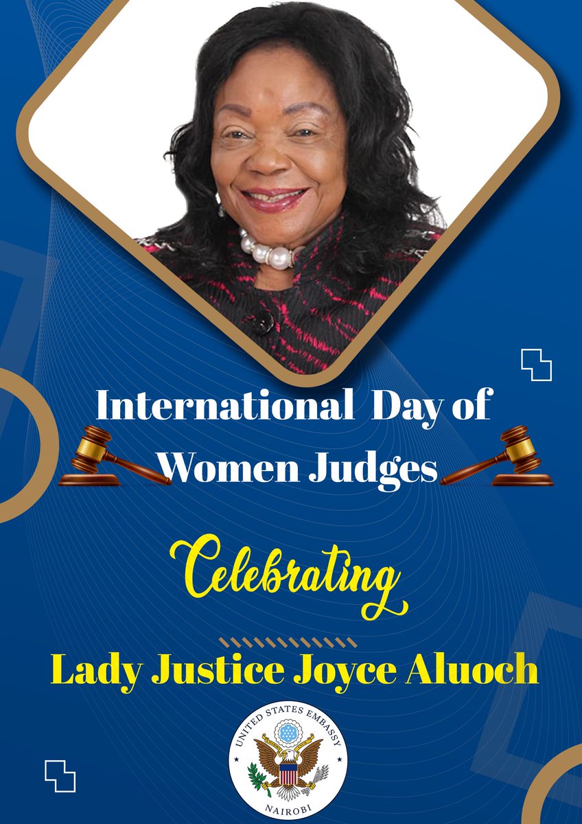This #InternationalDayofWomenJudges, we celebrate Lady Justice Joyce Aluoch, a @StateIVLP alumna and a champion for #judicialreforms. #WomensHistoryMonth2024