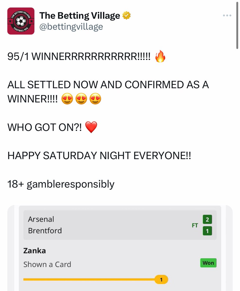 The Betting Village tweet media