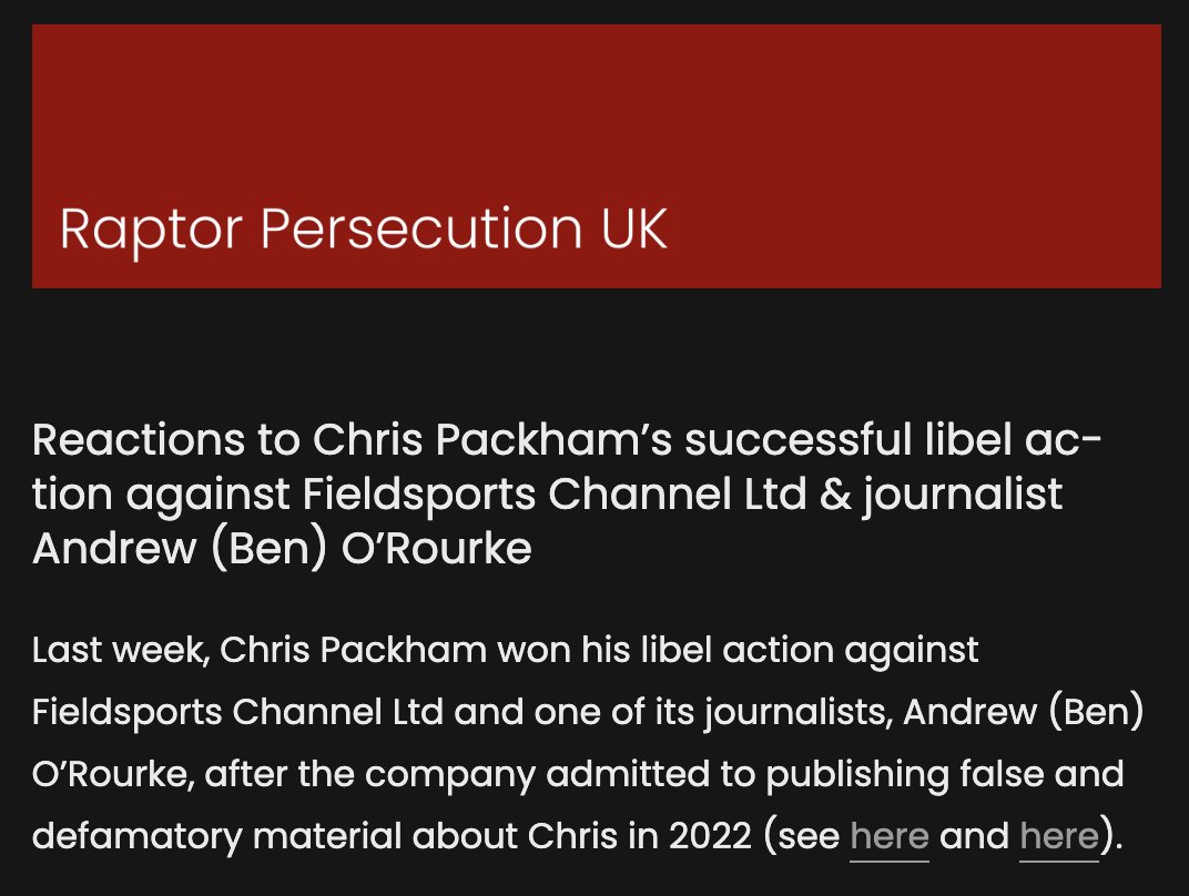 So the Countryside Alliance is promoting a report claiming RSPB & United Utilities are creating an 'environmental disaster' in the Lakes - written by the dude who defamed @ChrisGPackham The fact that UU are ending grouse shooting on their estates has nowt to do with this, obvs🧵