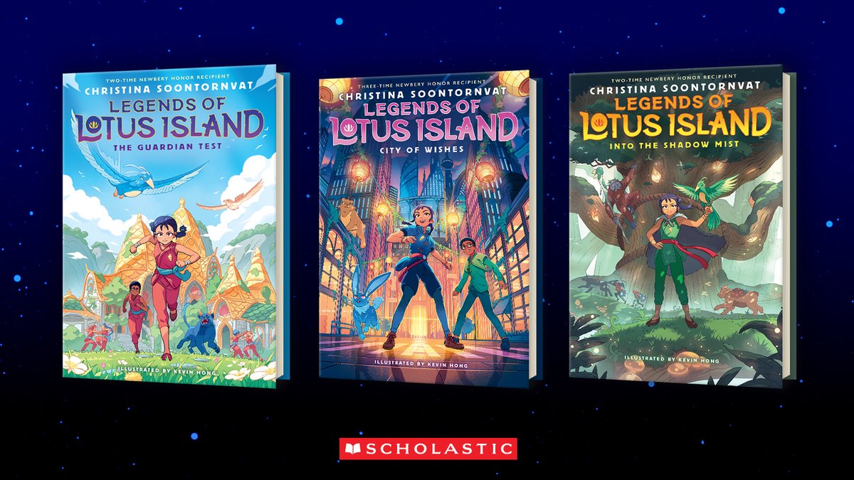 From three-time Newbery honor recipient @soontornvat comes a captivating fantasy series for young readers. LEGENDS OF LOTUS ISLAND (Books 1-3) out now! 📖 🔗 bit.ly/3TcuS0H