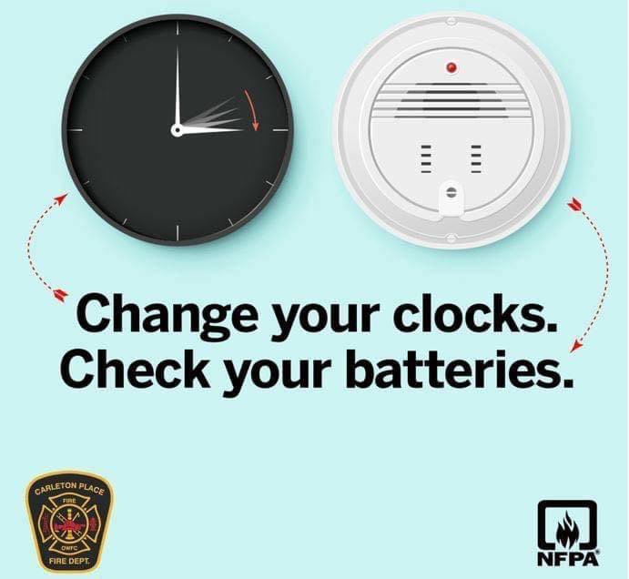 It’s a simple message because it’s a simple way to help keep you and your family safe. When you change your clocks today, take an extra few minutes to change your smoke alarm batteries! And, as always, replace your alarm altogether if it’s expired. ^ma

nfpa.org/Public-Educati…