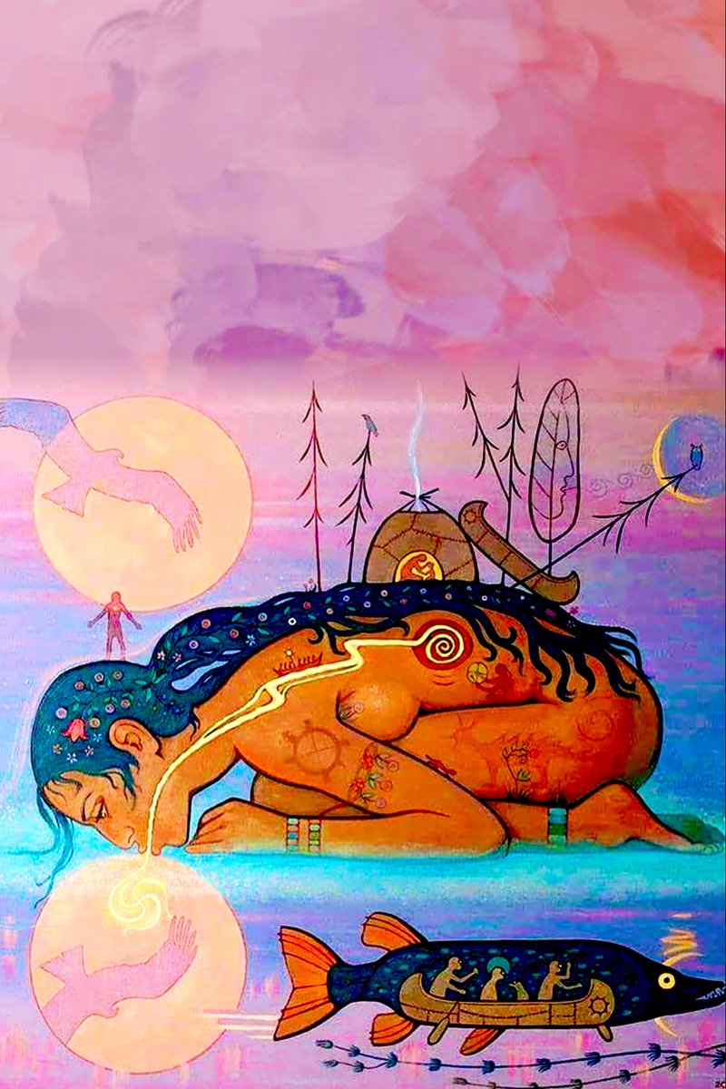 Be_Supernatural's tweet image. Creator said:
“I want to hide something from the humans until they are ready for it.
It’s the realisation they create their own reality.”
The eagle said, “Give it to me, I will take it to the moon.”
The Creator said, “No, one day they will go there and find it.”
The salmon…