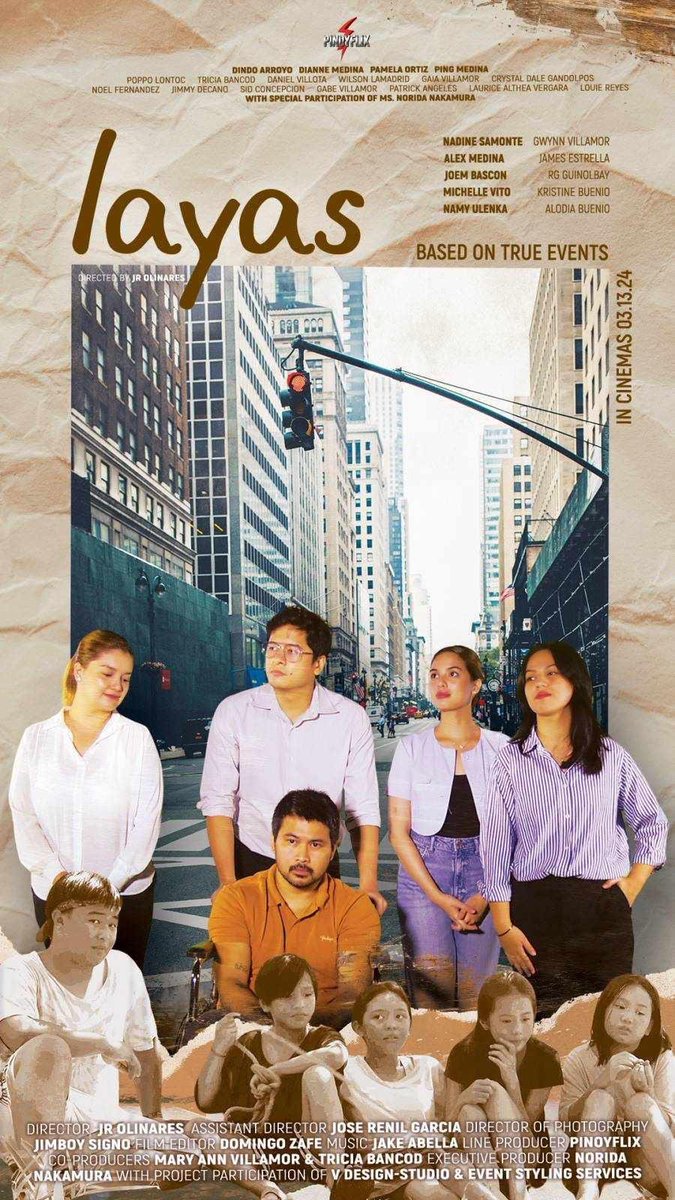 cinemabravoph's tweet image. LOOK: Official poster for new inspirational drama film #Layas, starring Nadine Samonte, Alex Medina, Joem Bascon, Michelle Vito, and social media influencer Namy Ulenka. 

Introducing child actors Alodia Buenio, Kristine Buenio, RG Guinolbay, Gwynn Villamor, James Estrella.

Also