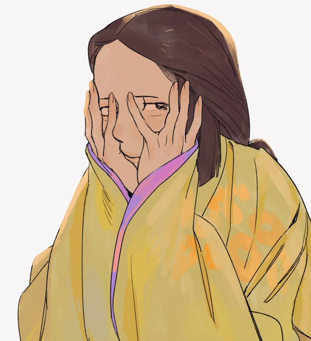 「covering face long hair」 illustration images(Latest)