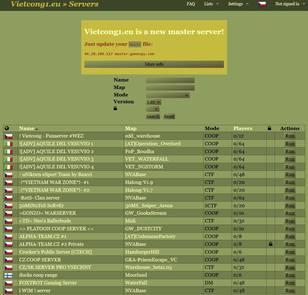 alexsmartv's tweet photo. @MackeyCFC @maruksp The servers are online, you need patch your host files in windows for reach the new masterserver after Gamespy died, for see them in game internet  list! https://t.co/H5OZtUSZuX