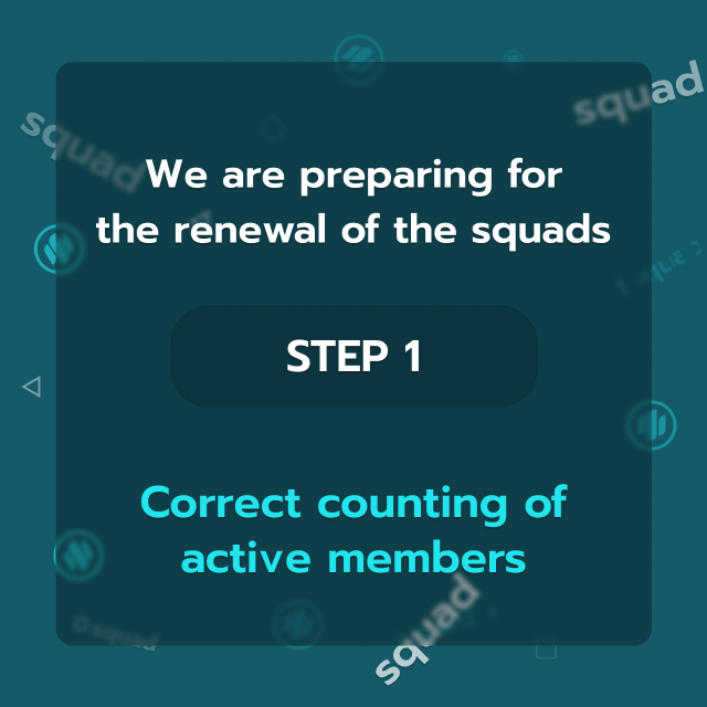 Step 1:

If the user leaves the squad, he will not be counted in the number of users.

But his contribution remains on the squad's treasury