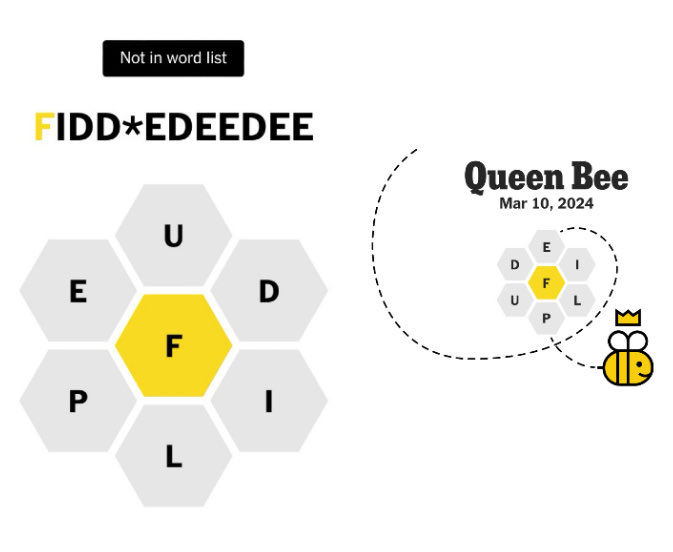 Sunday’s #NYTSpellingBee: Victory was clinched when the offense surged ahead and carried the ball goalwards. #hivemind #nytsb #spellingbee