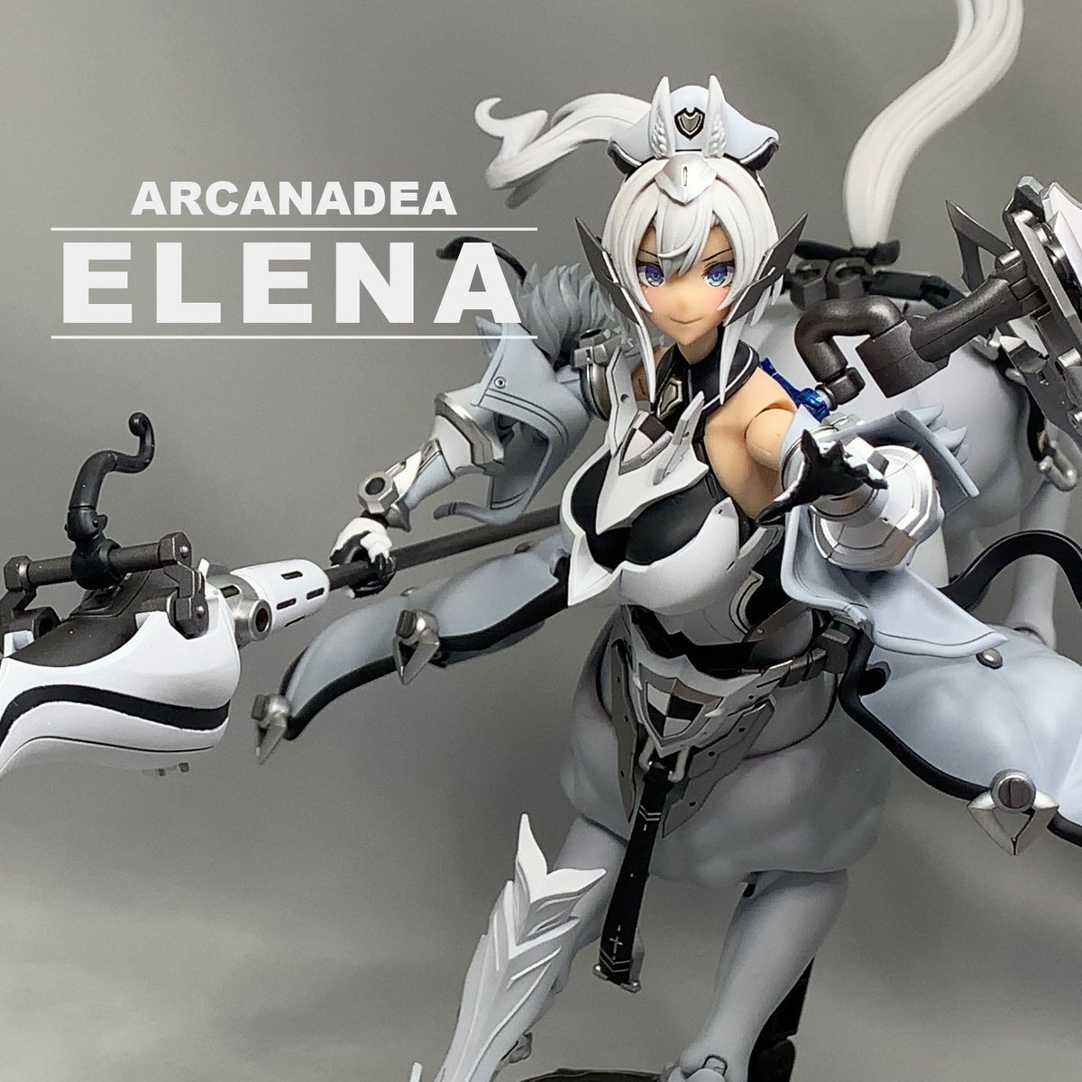 アルカナディア エレーナ完成しました。 白馬っぽくしたくて白系＋銀系