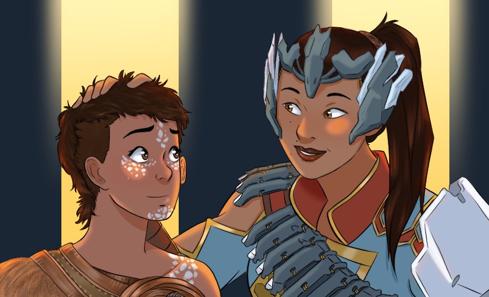 Excited to finally present my piece for <a href="/horizonfanzine/">Focus Network: A Horizon Zine</a>
with all of you! Read the companion piece here: 
archiveofourown.org/works/54376204

💕📷#HorizonForbiddenWest