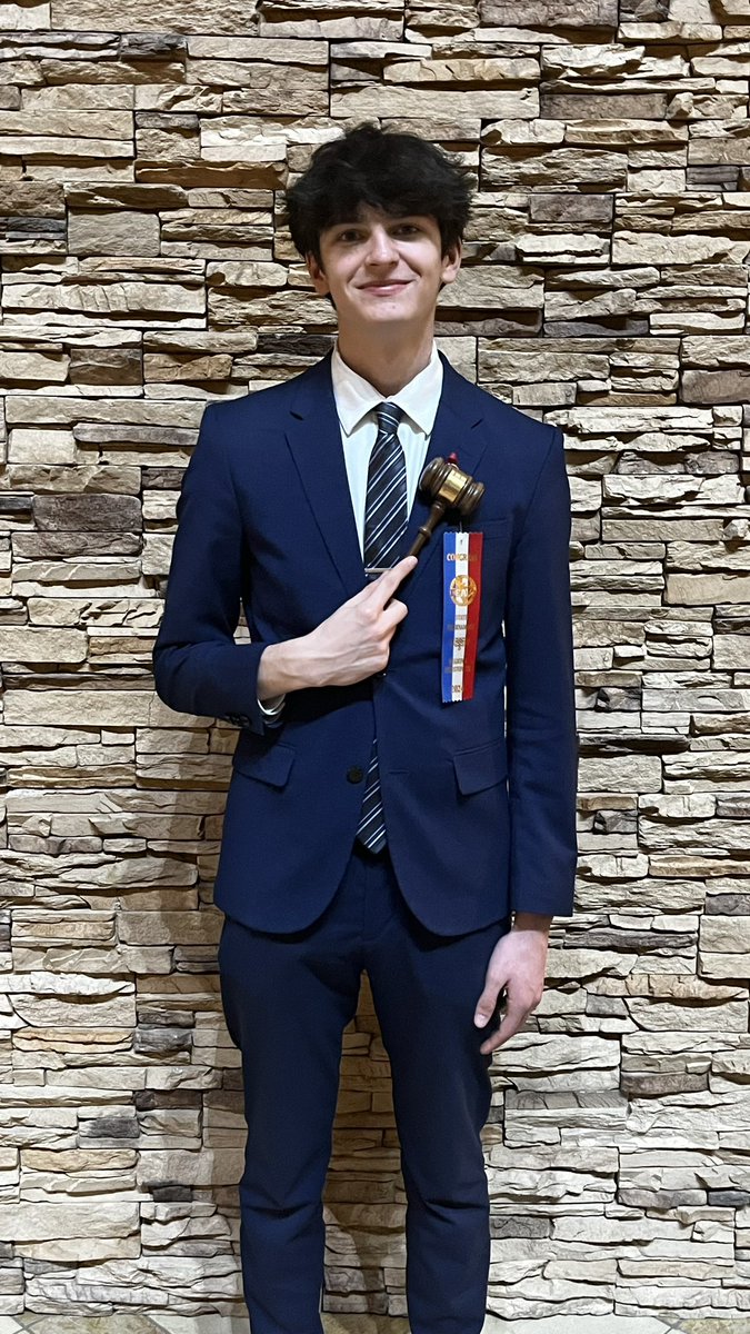 Congratulations to junior Tyler Phillips and freshman Emma Parker for qualifying to TFA state! Emma qualified in DX and Tyler qualified in DX and Congress. Tyler moved onto quarters in DX and semis for Congress. He also won Outstanding Presiding Officer for Congress.