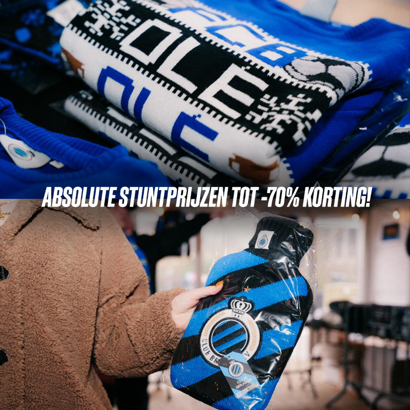 ClubBrugge's tweet photo. Kortingen tot wel -𝟕𝟎%? 🛍️ Die vind je in onze stockverkooptent! 😍 #ThanksFans