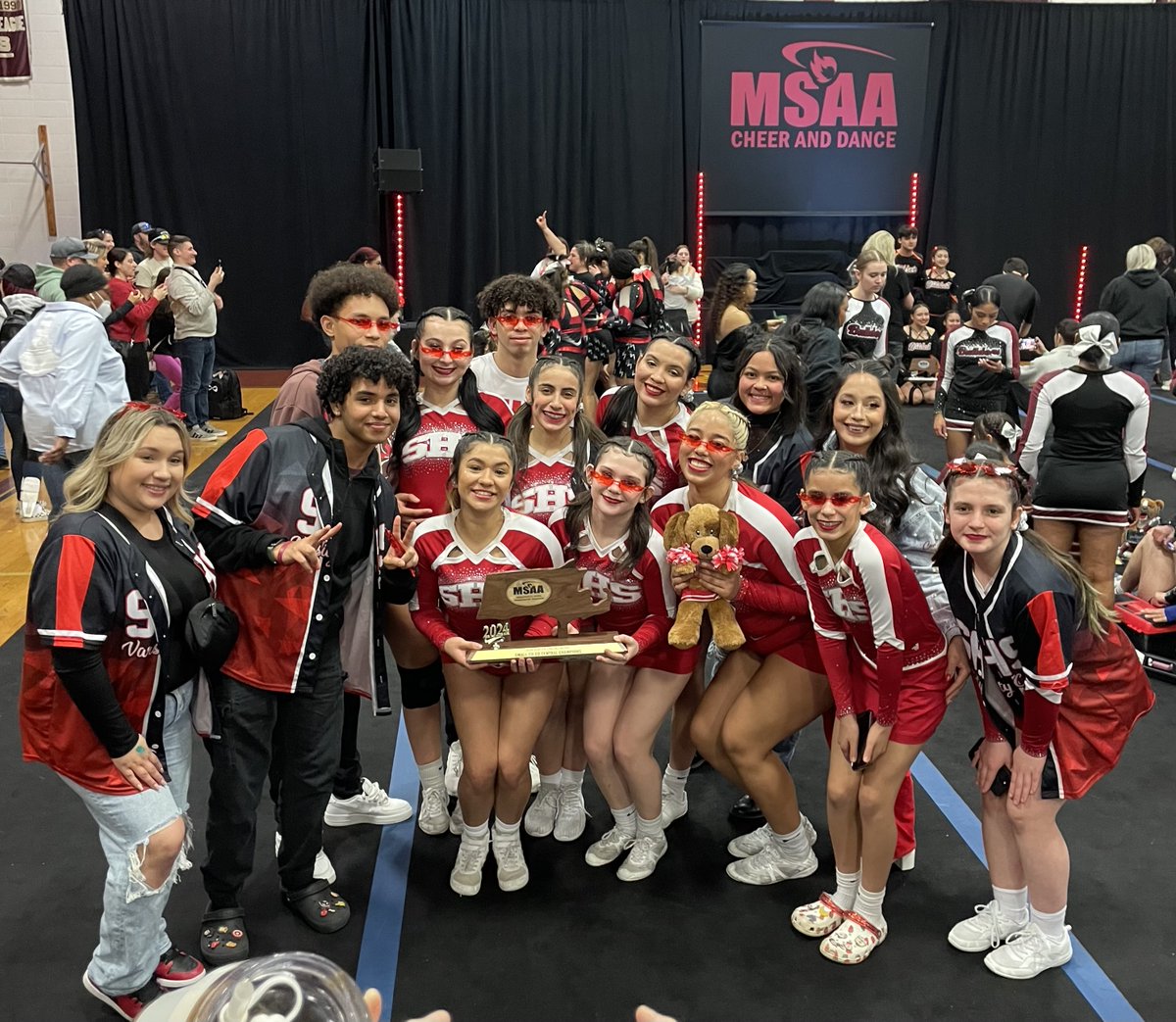 Southbridge Athletics (@smhs__athletics) on Twitter photo 2024 CHEER STATE CHAMPIONSHIP!! Your Division Small Co-Ed Central Regional Champions are competing at <a href="/MSAA_33/">MSAA</a> States today at <a href="/WorcesterState/">Worcester State</a>. The <a href="/SMHS__Athletics/">Southbridge Athletics</a> Pioneers will take the mat around 11:15am. Tickets can only be purchased at gofan.co/app/school/MSAA. #GoPioneers 2024 CHEER STATE CHAMPIONSHIP!! Your Division Small Co-Ed Central Regional Champions are competing at <a href="/MSAA_33/">MSAA</a> States today at <a href="/WorcesterState/">Worcester State</a>. The <a href="/SMHS__Athletics/">Southbridge Athletics</a> Pioneers will take the mat around 11:15am. Tickets can only be purchased at gofan.co/app/school/MSAA. #GoPioneers