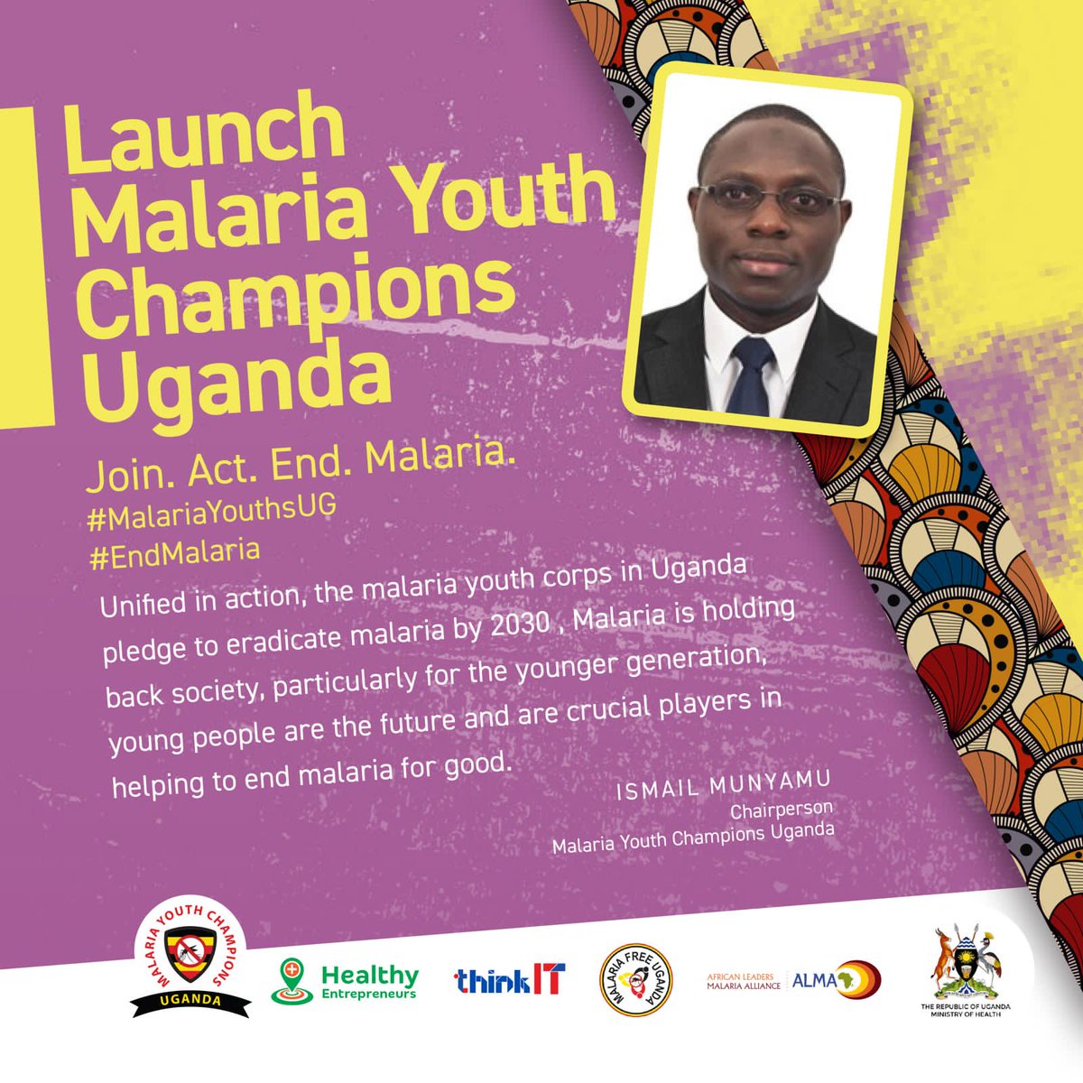 OFFICIAL LAUNCH 🔥🔥🔥 We are much excited to cordially invite you all to @MalariaYouthUG's official launch on 14th March at 9:00am Secure your slot Now 👇 us02web.zoom.us/webinar/regist… You are all welcome to join us in the fight Against malaria in 🇺🇬 #MalariayouthsUG #EndMalaria