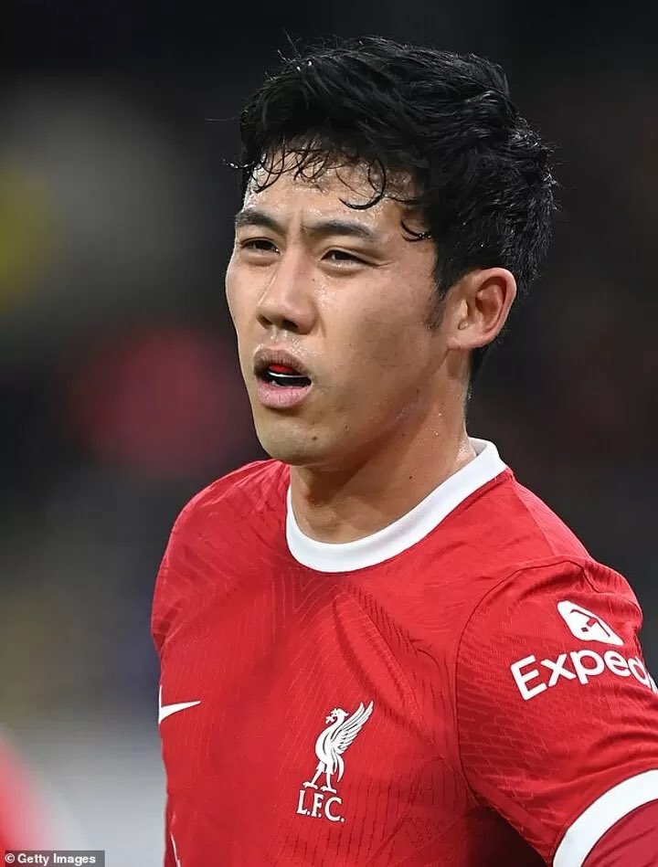 Yugdeep_LFC's tweet photo. Wataru Endō vs City 

96% Pass accuracy 
1 Chance created
6/7 Duels won
4/4 Tackles won
2 Interceptions
6 Recoveries

Most underrated midfielder in PL right now! https://t.co/18aSyxpqEt