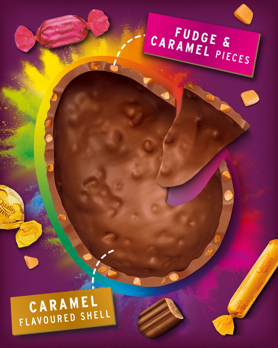 Break into the thick caramel chocolate shell of our Incredible Egg to reveal delicious fudge and caramel pieces. 🤩 Buy yours now from most major retailers... 🍬