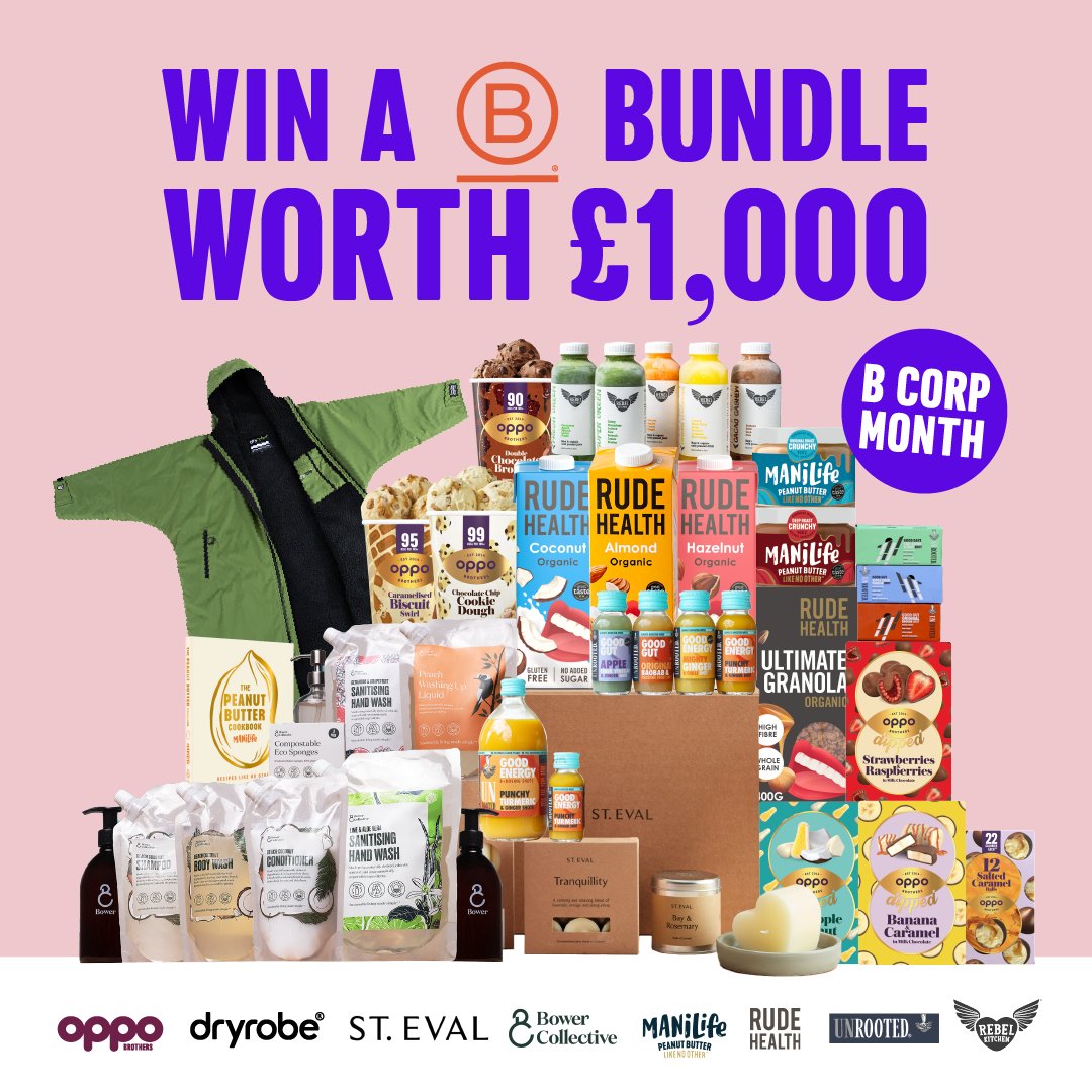 ⭐ 8 B CORPS, 1 MASSIVE PRIZE ⭐ this #BCorpMonth, we've joined forces with fellow certified @BCorpUK to give one of YOU the chance to win our most exciting prize yet WORTH OVER £1,000 🎉 click here (bit.ly/43rMquR) and fill out the submission form! 🤞 #GoodTemptation