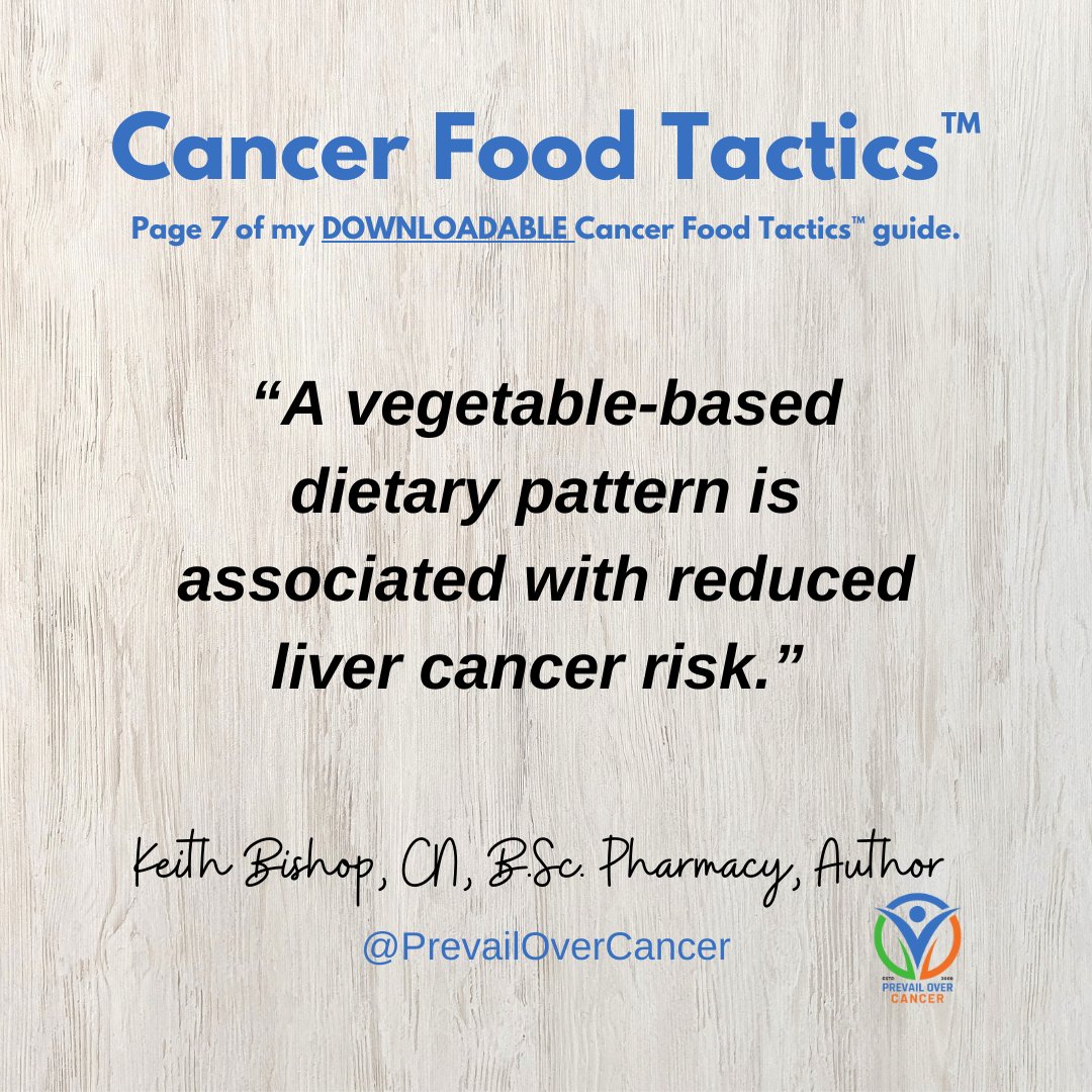 Vegetable - based foods reduce the risk of #cancer.
Check out my downloadable Cancer Food Tactics guide in my learning center. 
prevailovercancer.com/learning-center