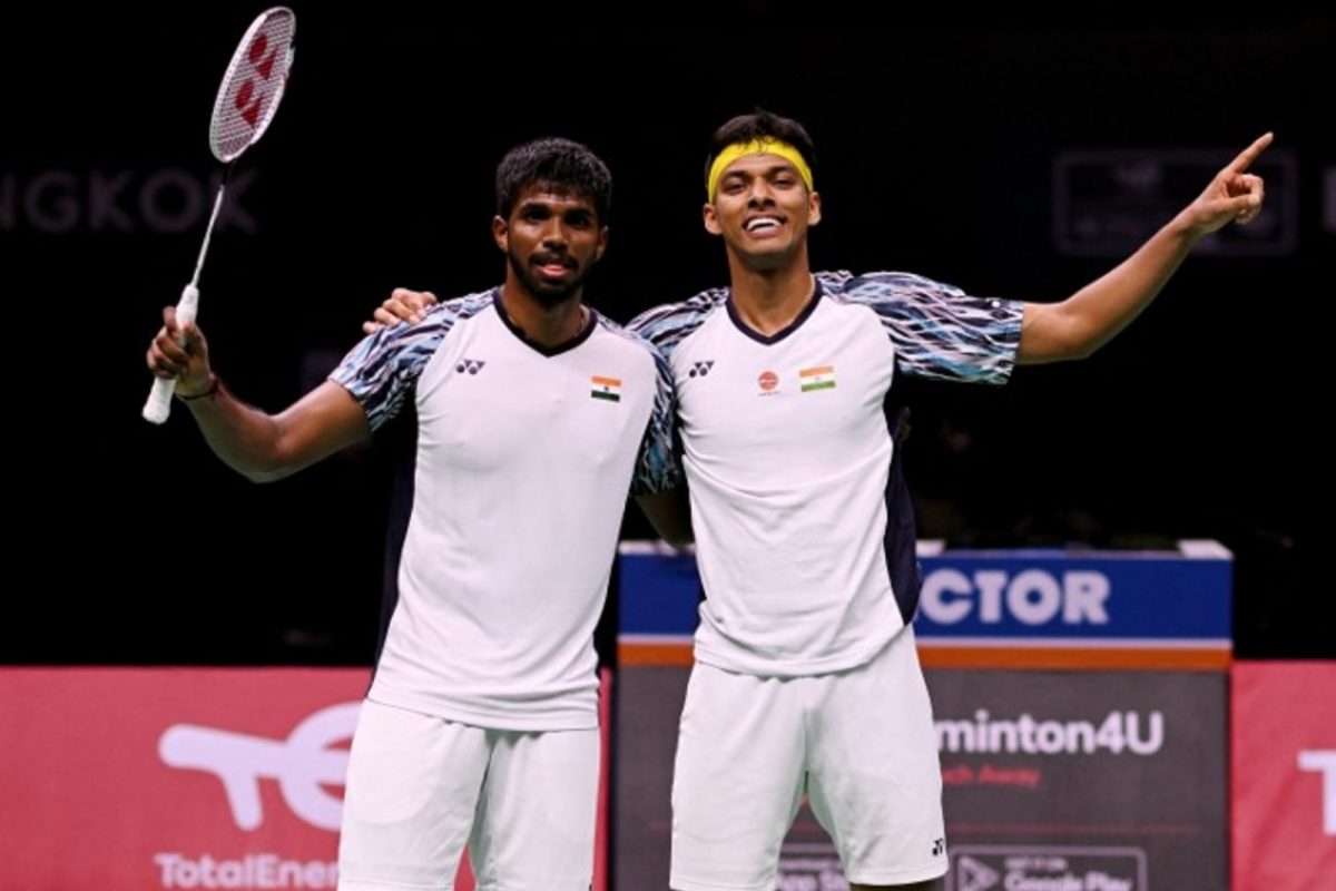 7th BWF World Tour title for Satchi 🔥🔥🔥 

Satwik & Chirag win French Open (Super 750) Doubles title after beating Lee Jhe-Huei & Po-Hsuan Yang of Chinese Taipei 21-11, 21-17 in Final. 

It's 2nd French Open title for Satchi (earlier 2019). 

#FrenchOpen