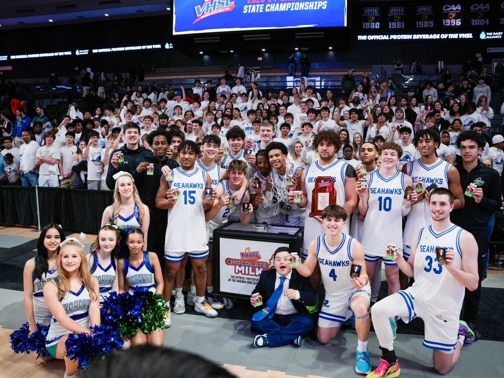 SLSeahawksBball's tweet photo. To every single person that made the trip to Richmond or cheered for us wherever you were in the world yesterday, we thank you. Your collective energy helped propel us towards making school history yesterday. We are eternally grateful. 

From the entire SLHS Boys 🏀 Program https://t.co/qLX1CRYhEv