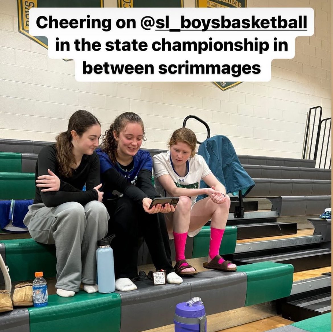 SLSeahawksBball's tweet photo. To every single person that made the trip to Richmond or cheered for us wherever you were in the world yesterday, we thank you. Your collective energy helped propel us towards making school history yesterday. We are eternally grateful. 

From the entire SLHS Boys 🏀 Program https://t.co/qLX1CRYhEv
