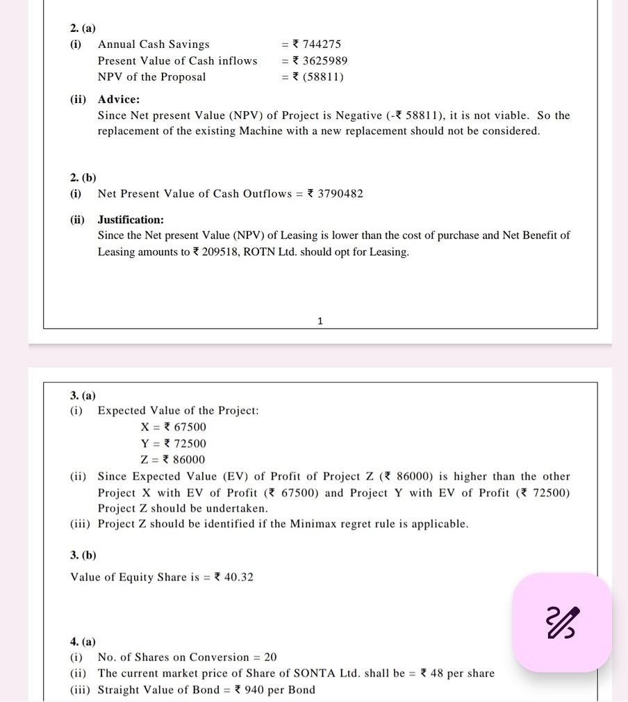 ICAICMA's tweet photo. From the last few exams, the institute has been releasing suggested answers as very short (Direct Answers). If a student can't understand the solution to a question, then what are the benefits of releasing suggested answers?
1/2
#icmai #ICAICMA #cmaDecExamAnswers #cmaSuggestedAns https://t.co/OcjNWQuBlW