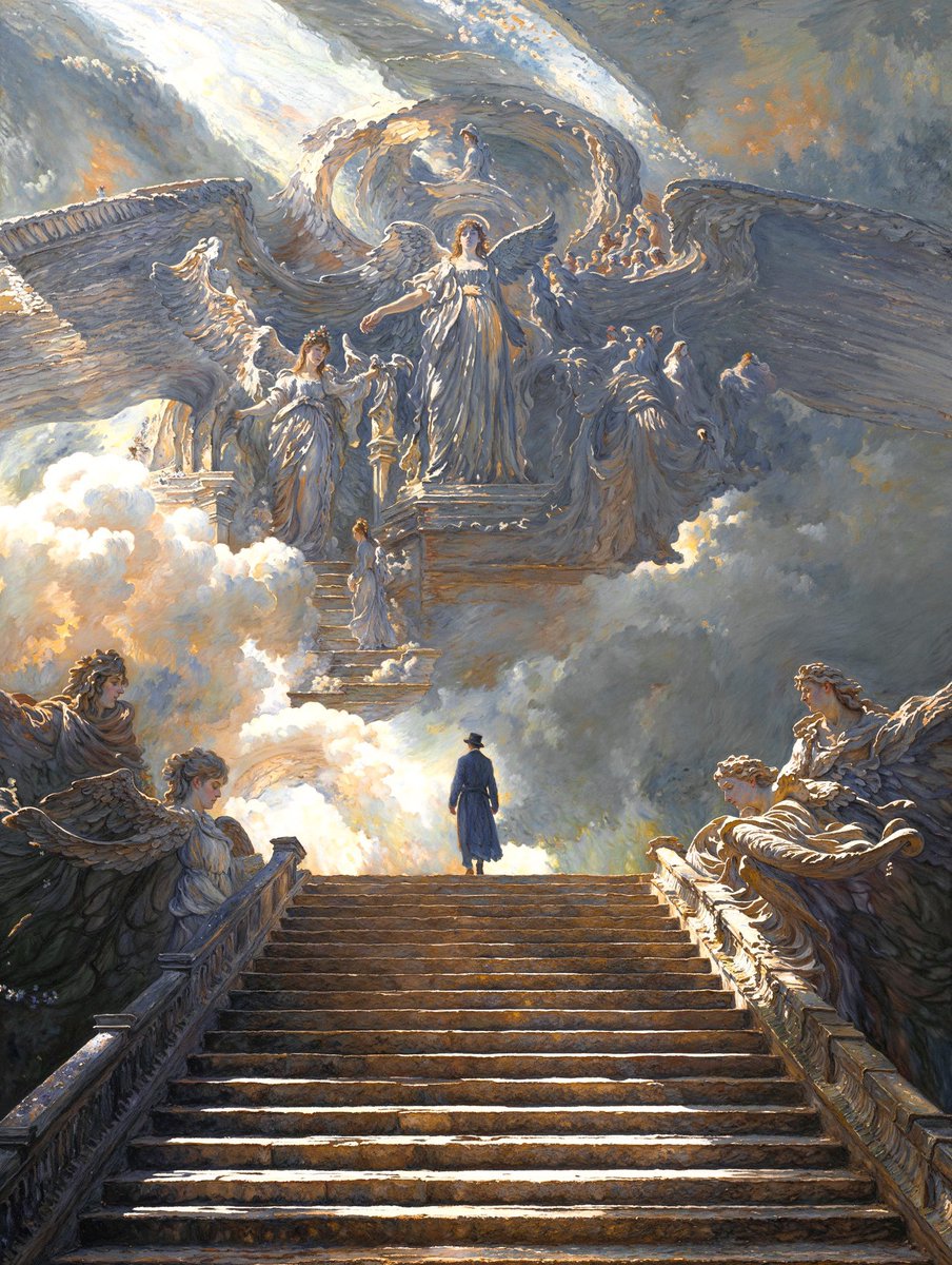 henrydaubrez's tweet photo. TRAD ARTISTS!

Is there any oil painter interested in a collaboration with me on a piece? 

The goal is to experiment between what I can create with AI-assisted art, and leverage your powerful technical muscles in translating it physically with oil.

(Image is just an example) https://t.co/NsAtjdmXWw