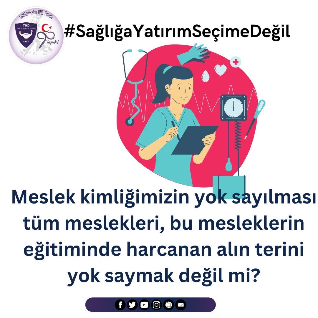 thd_genelmerkez's tweet photo. #SağlığaYatırımSeçimeDeğil
@drfahrettinkoca @saglikbakanligi @tcbestepe @RTErdogan @herkesicinCHP @nowhaber @halktvcomtr @KAYIHANPALA https://t.co/dCrCddSdTT