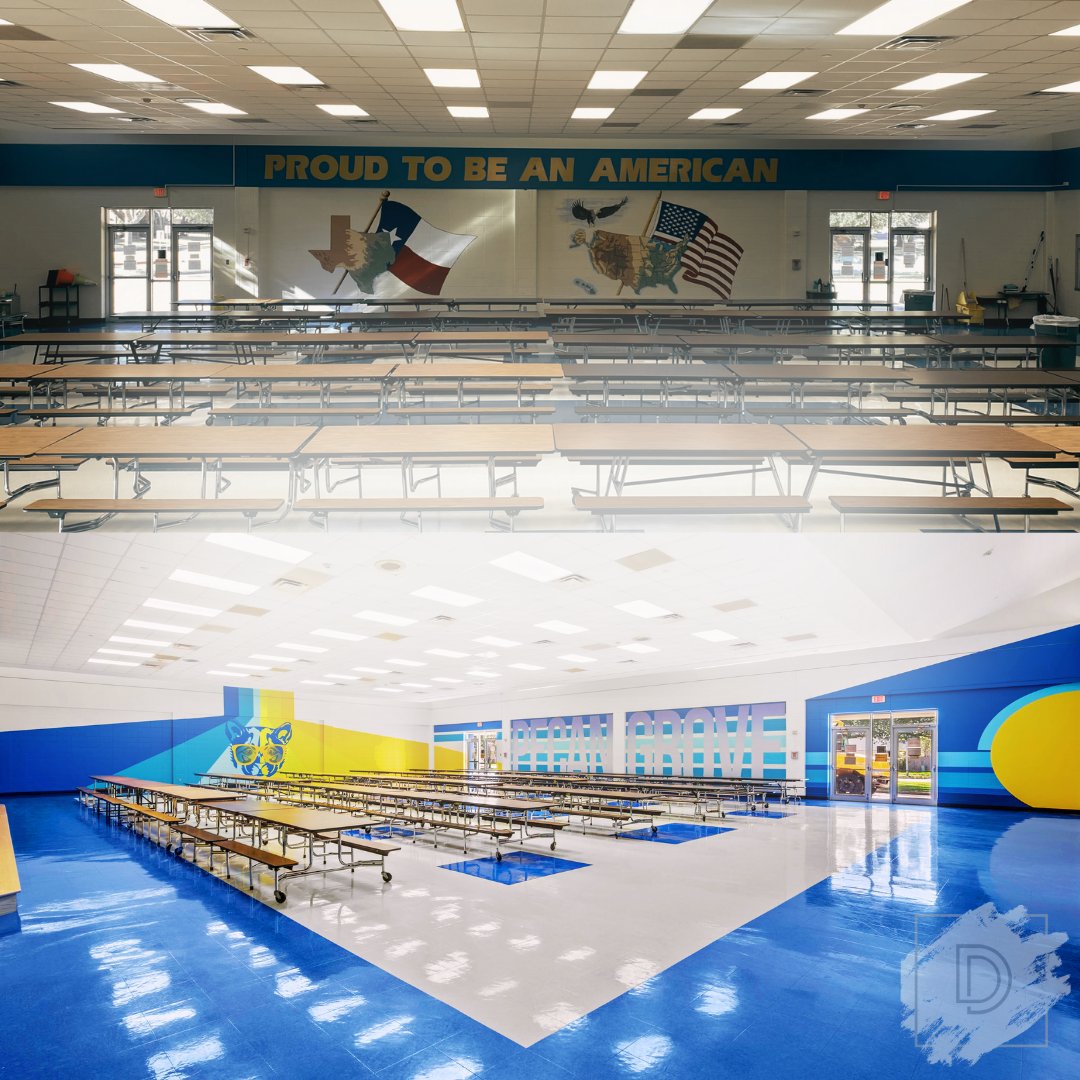 DynDesignsTX's tweet photo. We like to call this our Spring Break design...lots of bright colors &amp; fun! Happy Spring Break to all of our schools and clients around the state! ☀️⛱ #springbreak24 #colorandfun #dynamicduo #dynamicdesignsoftx @PGE_CougarCubs https://t.co/LEOxlqSNXw