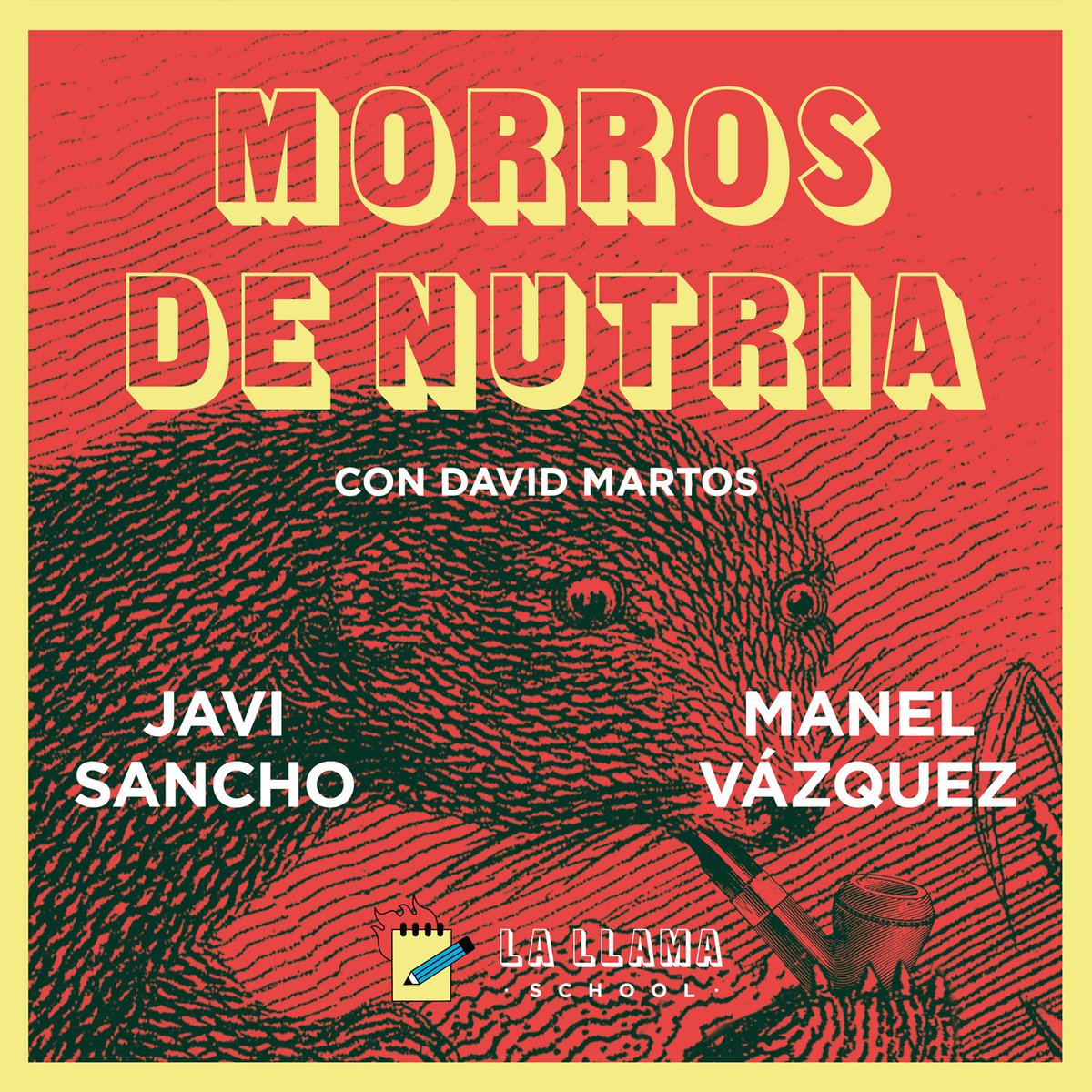 #MorrosDeNutria, @DavidMartosM pide favores a todo el que conoce para que vaya a su podcast a hablar de comedia. Esta vez el cómico @Javi_Sancho_, el guionista @manelvazquez. Ni imaginamos cuántas mudanzas tendrá que hacer David a final de temporada. lallamaschool.com/morros-de-nutr…