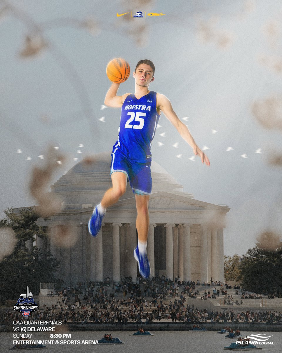 𝙄𝙩 𝙖𝙡𝙡 𝙜𝙚𝙩𝙨 𝙨𝙩𝙖𝙧𝙩𝙚𝙙 𝙏𝙊𝘿𝘼𝙔❗ 

🖥️ - FloHoops
📻 - WRHU (HAWC)

Hofstra opens play in the CAA Championship at 8:30 p.m. against Delaware! Visit GoHofstra.com/coverage for links to follow the action!

#PrideOfLI