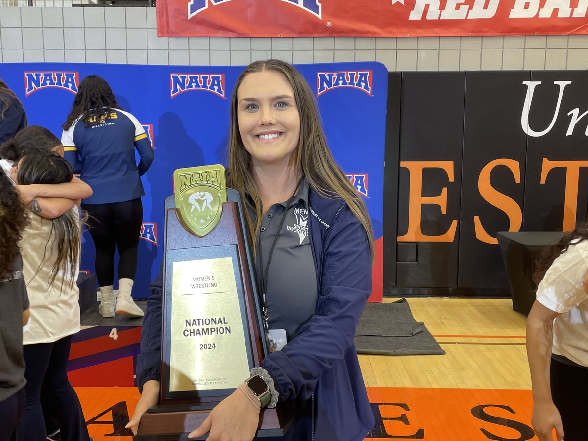 Congratulations to Ally Salzwedel SID of Menlo College on winning the 2024 NAIA Women's Wrestling National Championship! #NAIA #SIDs #NAIASIDA #wrestling