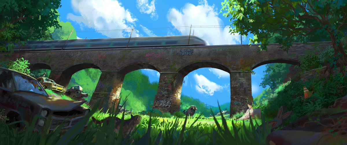 inspired by a sketch I did on a train in france :D