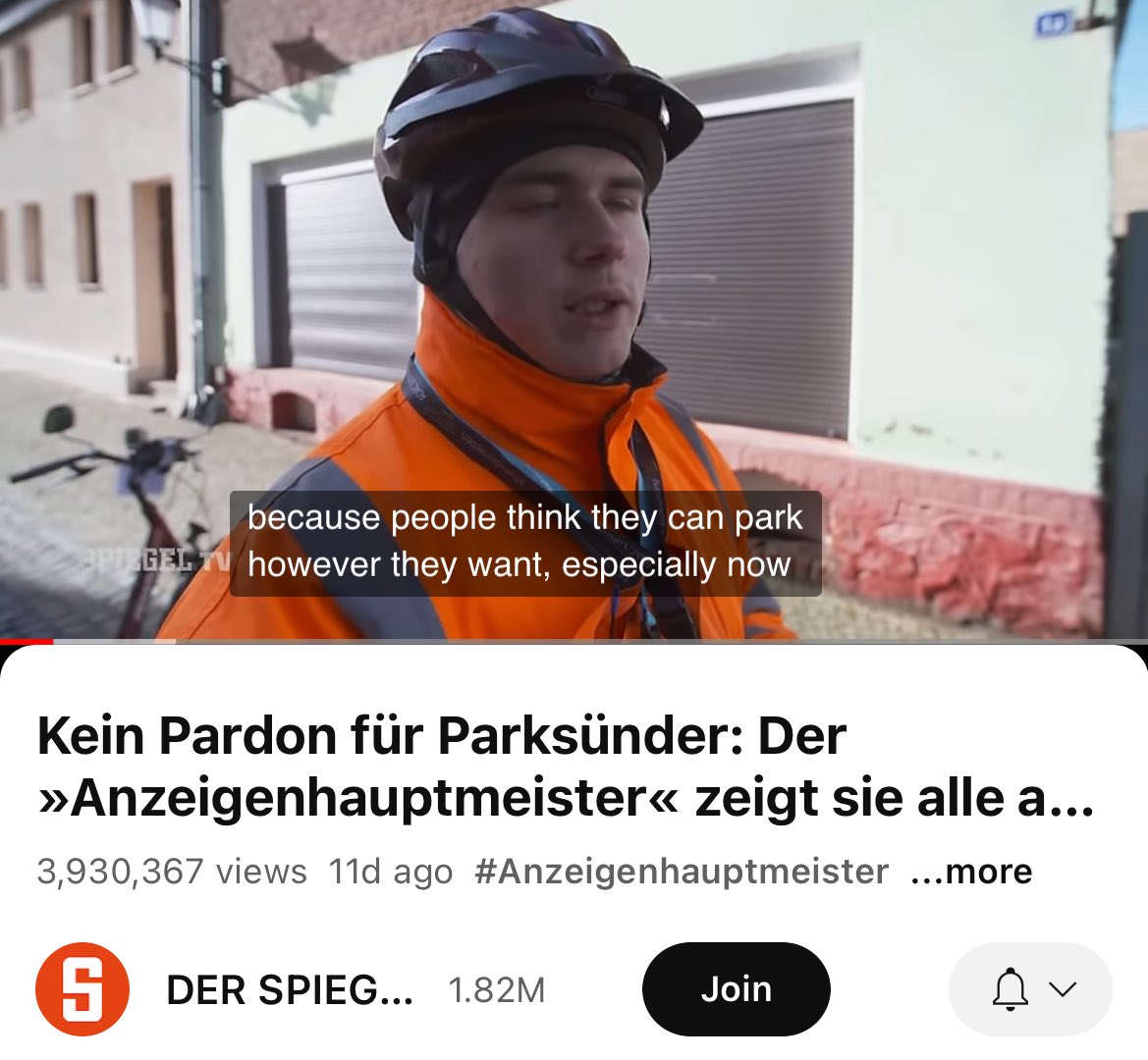 Buckle in for this video of a German cyclist who reports 4000 illegally parked cars per year. Legend 🤘 come to nyc where you can report 40,000 if you did it full time 🙏

youtu.be/bcqbVmC9M5g?si…
