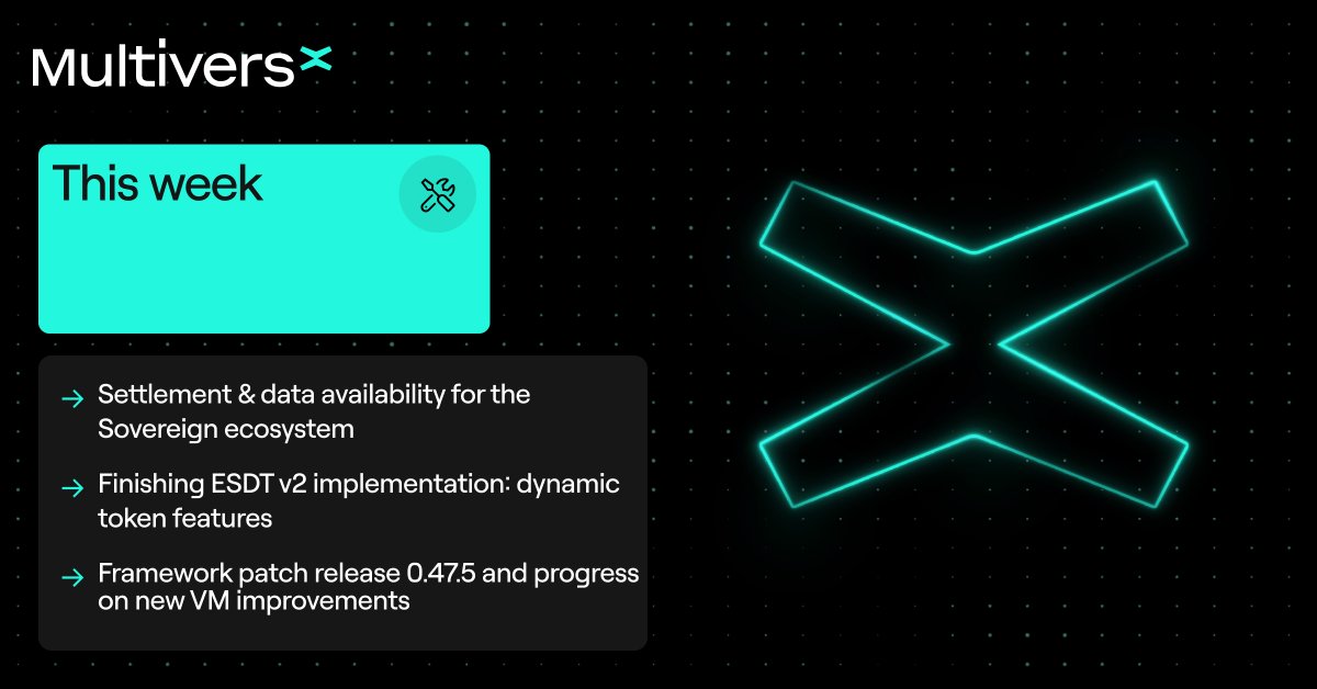 Create, help organize and attend local MultiversX meetups worldwide. Push for merchant adoption around you. Be part of the #multiversxtech grassroots uprising. Weekly TWIMX report 🛠️👇