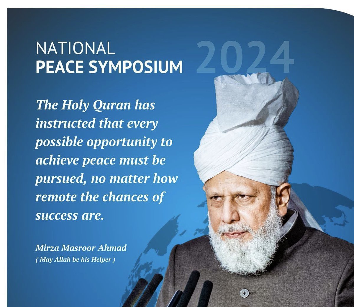 An honour to attend the Ahmadiyya Muslim Peace Conference & hear the inspiring address of HH Hazrat Mirza Masroor Ahmad - a powerful rallying call for the world leaders to act & deliver sustainable peace and resolve conflicts in Ukraine, Israel- Palestine and across the world.