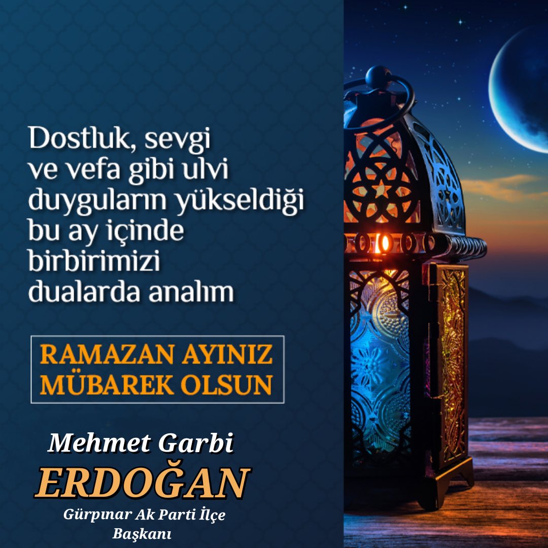 ak_gurp's tweet photo. Hoş geldin ya Şehr-i Ramazan🤲

Başı rahmet, ortası mağfiret, sonu cehennem ateşinden kurtuluş olan 11 ayın sultanı ya Şehr-i Ramazan Hoş geldin!

Ramazan ayının tüm insanlığa barış, huzur ve bereket getirmesini diliyorum.
#onbirayınsultanı https://t.co/YJ9mQVBfaa