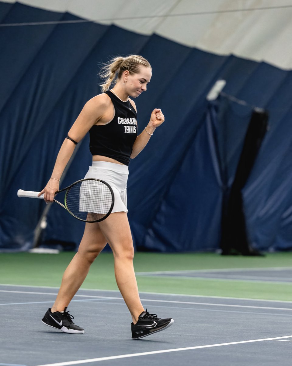 CUBuffs's tweet photo. .@cubuffstennis has won ELEVEN in a row! 🔥

#GoBuffs https://t.co/hbzN8lg4Uf