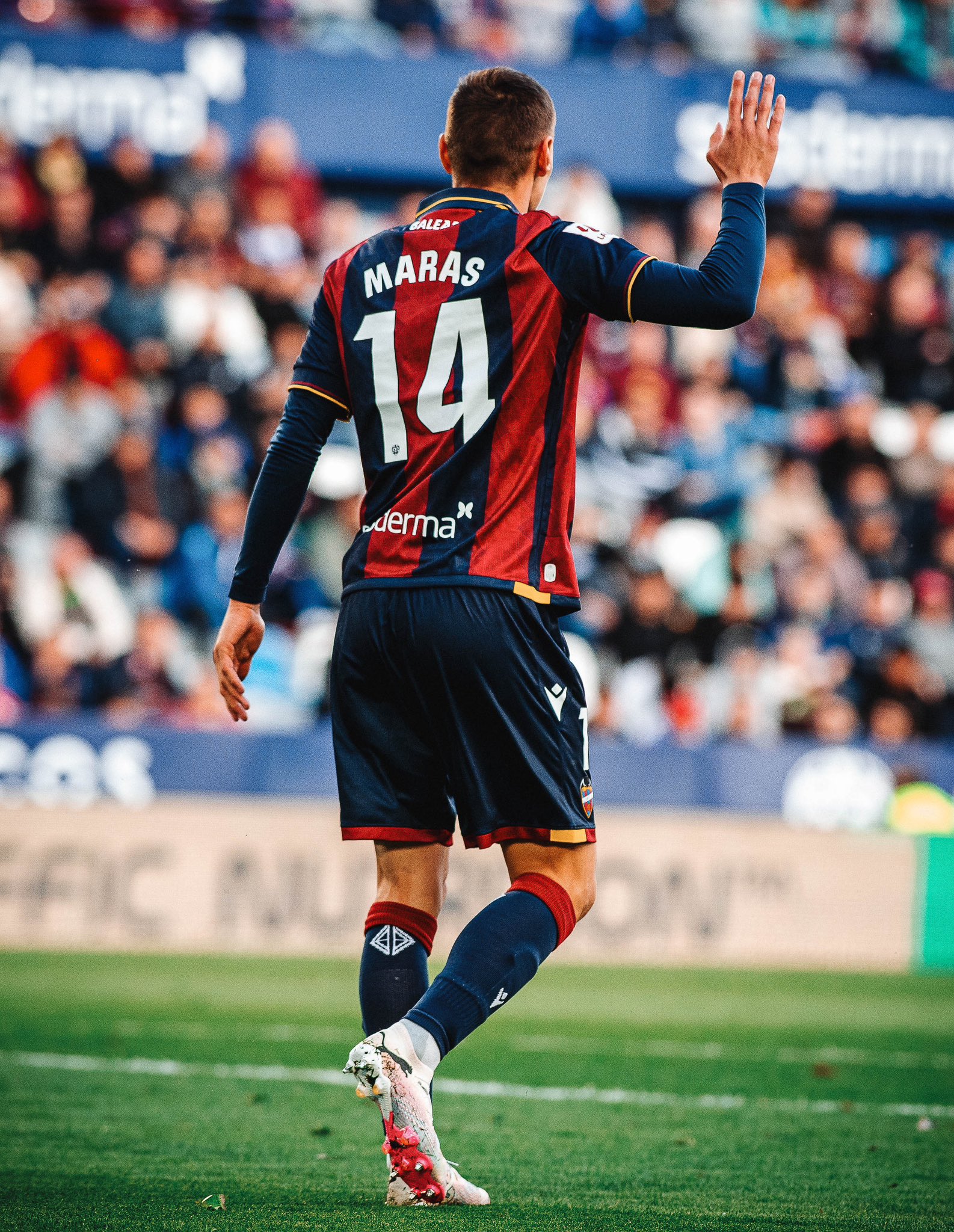 Nikola Maras debutando con la zamarra del Levante. Fuente: Levante UD