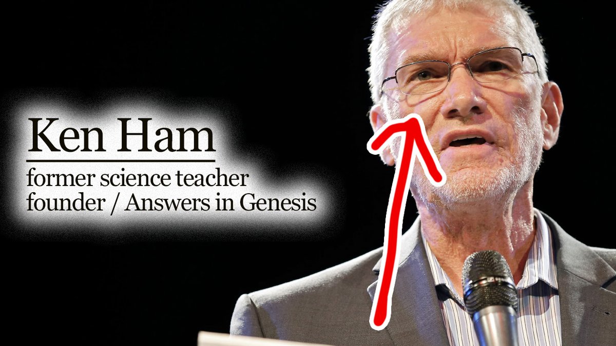 ThinkingAtheist's tweet photo. Just a reminder that #KenHam believes his god perfectly designed the eye...as Ken wears scientifically-developed prescription lenses for vision correction.

#Irony #IntelligentDesign #God #science #atheism https://t.co/1MsC6NgE5n