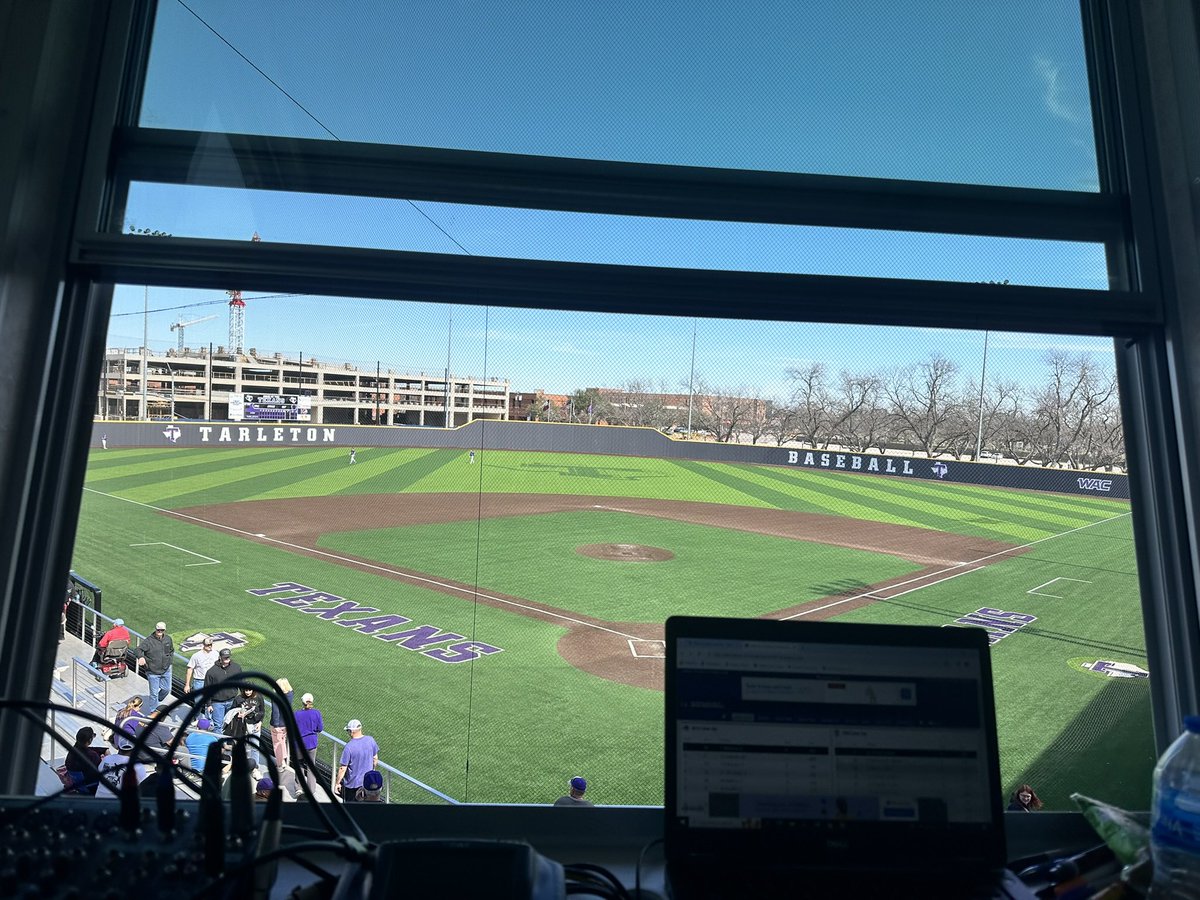 kcrewspxp's tweet photo. No better way to end the weekend than some @TarletonBase, as they host @ACU_Baseball in the rubber match of their three game set. First pitch on ESPN+ &amp; @KTRLradio at the top of the hour! #texannation #bleedpurple #WACbaseball https://t.co/uUWuau7UHF