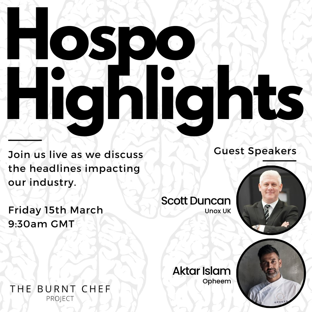 This week on Hospitality Highlights, joining Kris Hall, we have Scott Duncan, of Unox UK and Aktar Islam, of Opheem. Discussing headlines from recent news, and asking ourselves as leaders, do we get enough sleep? 💭 Live on LinkedIn & Facebook. #sleephealth