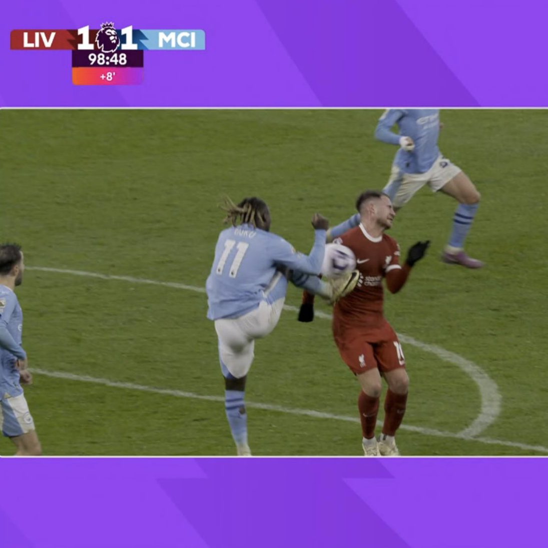 Footballtweet's tweet photo. Debate: Pen or no penalty? 🤔 https://t.co/dIWWNJLOvM