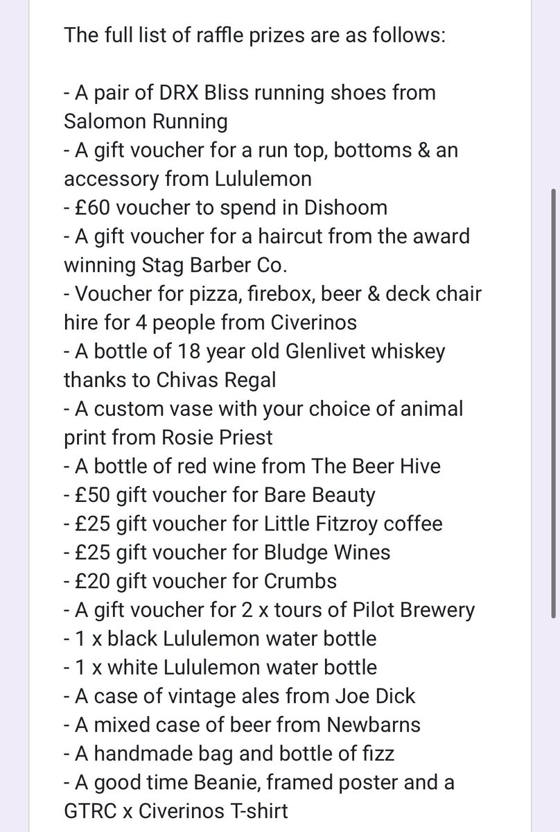 goodtimerunnin's tweet photo. You still have a chance to enter @LizzieEdwards_ and @olivergoodtime’s London Marathon raffle by clicking the link below. It includes these amazing prizes*

https://t.co/6zXMnJAV9R

*Some special prizes still to be announced this week 👀 https://t.co/cCp7aYQSaf