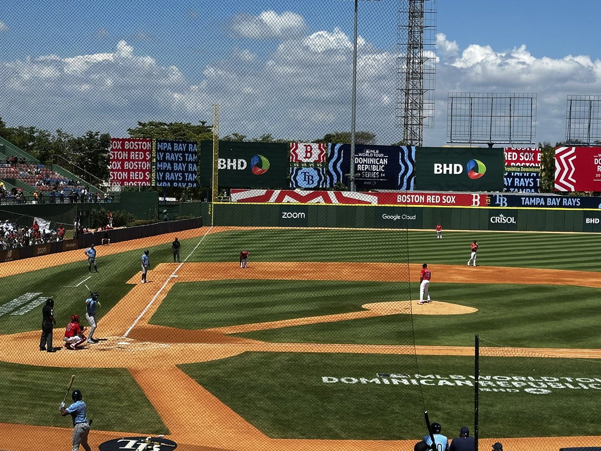 SeanKing727's tweet photo. Game 2 @RaysBaseball  in the DR #RaysUp https://t.co/UmRM7Tuqyh